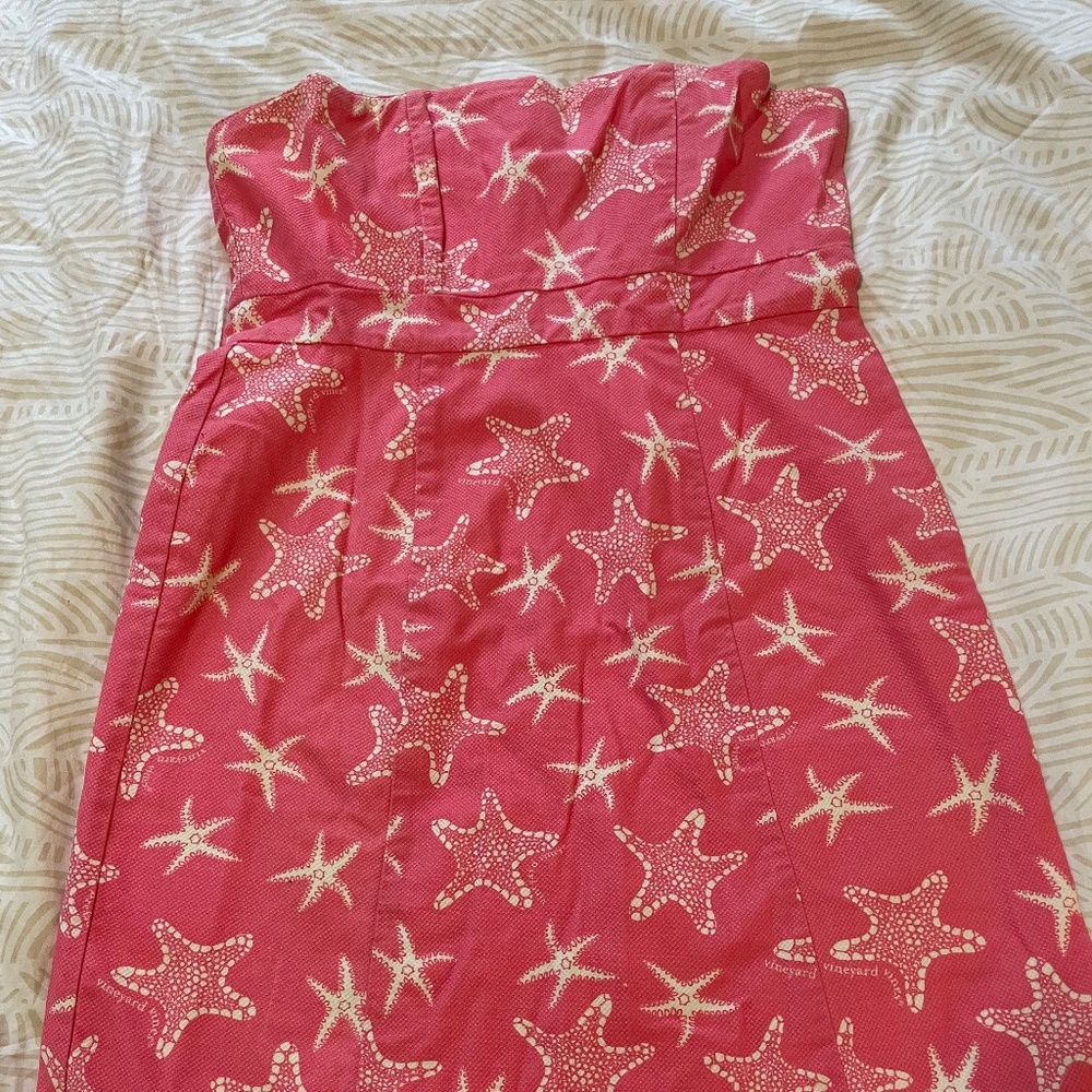 Pink Strapless Starfish Dress - Vineyard Vines size 8